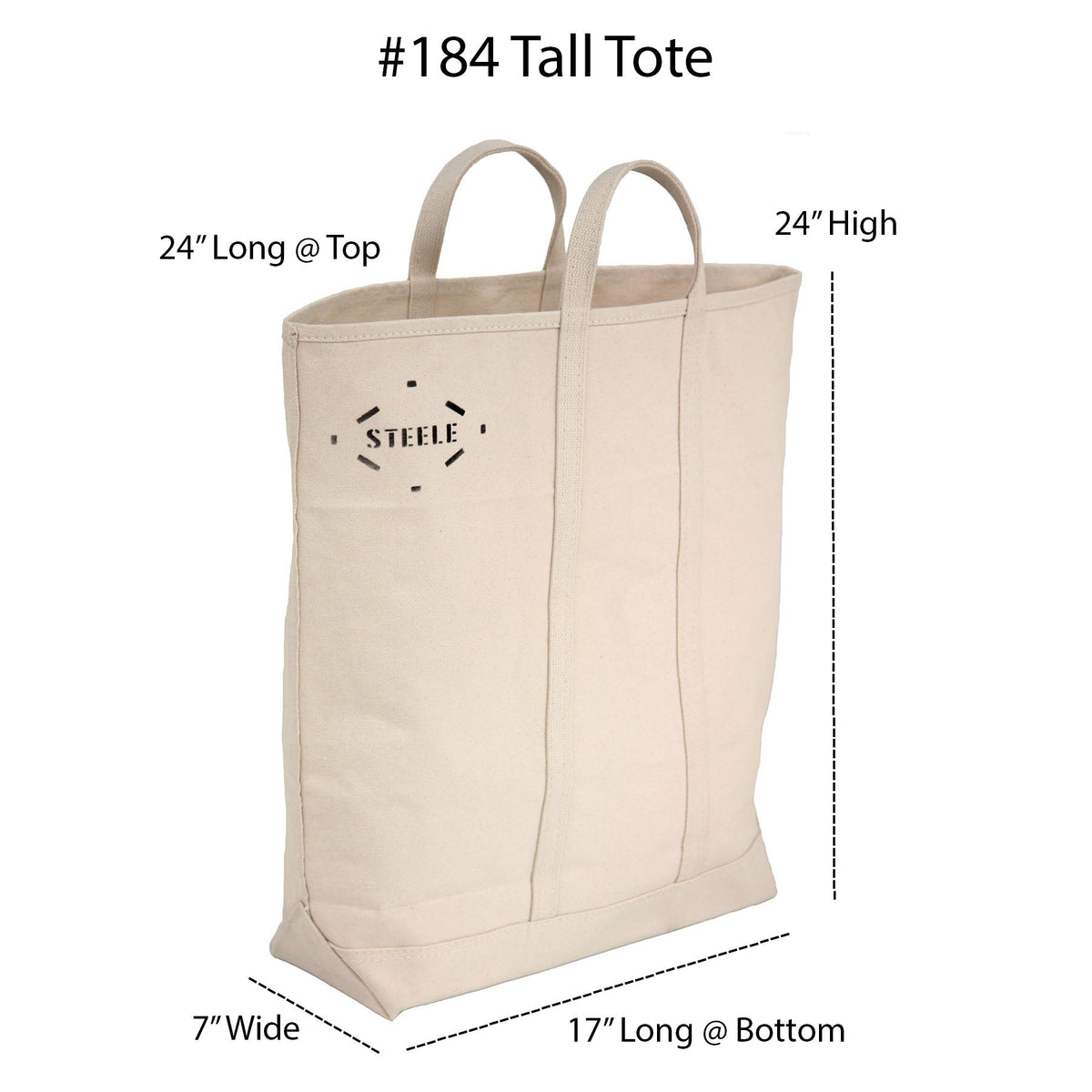Steele Canvas Basket Corp Natural Canvas Tote Bag - Tall 5"– – Now available at MTN Shop US. - imagen 7