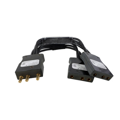 Lex 100 Amp Male Bate to Two 100 Amp Female Bates On 2' Tails