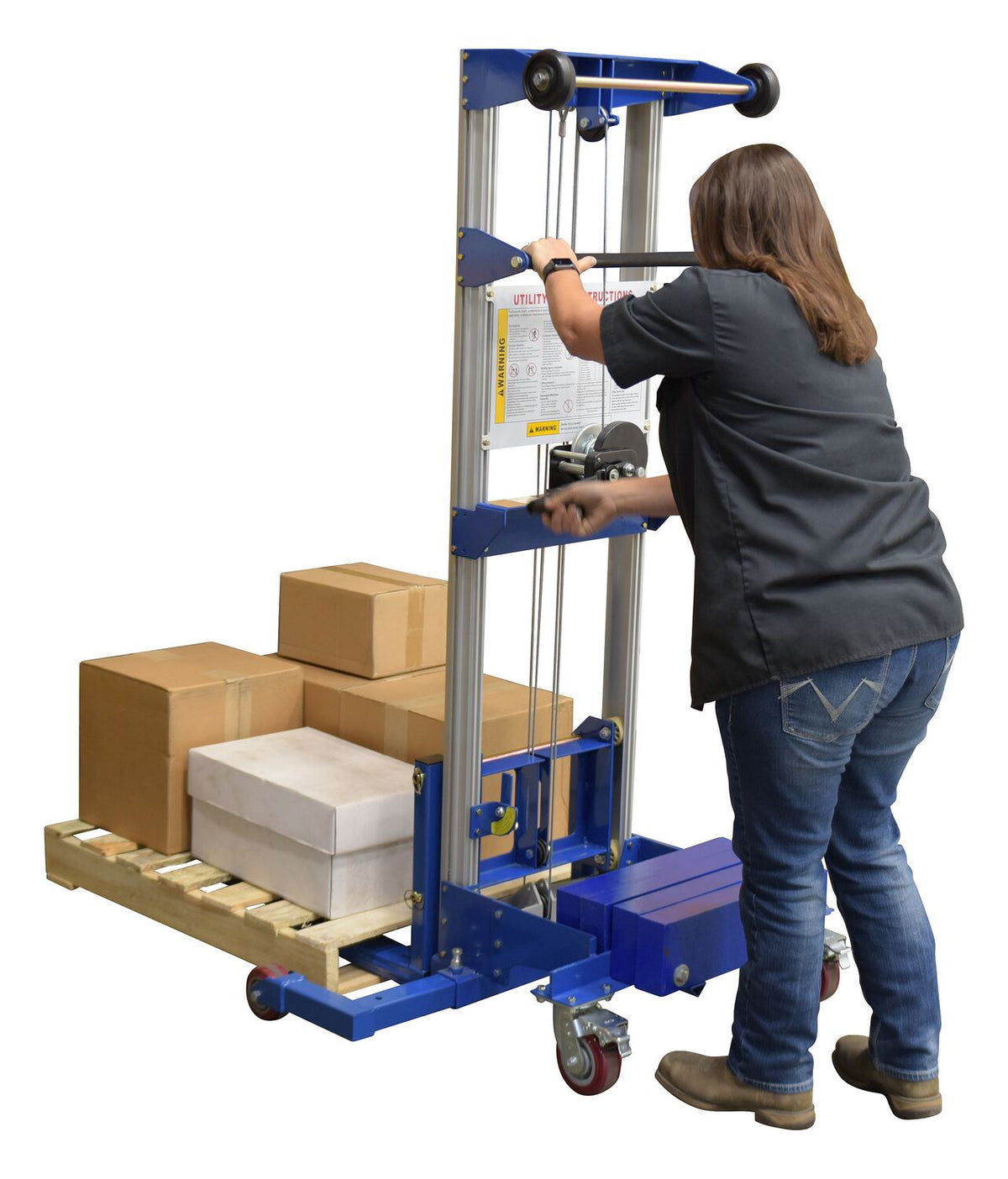 Montacargas con cabrestante manual de Vestil Manufacturing Corp– – Ahora disponibles en MTN Shop US.