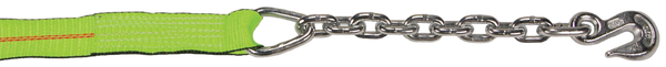 Lift All 2" W/Chain Anchor Tuff-Edge 10K Adjustable End Strap Load Hugger Tiedown