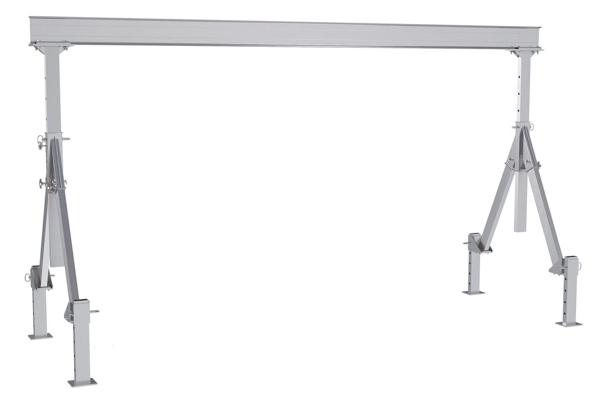 Grúas pórtico de aluminio de altura ajustable de Vestil Manufacturing Corp con opción de nivelación ajustable: ahora disponibles en MTN Shop US.