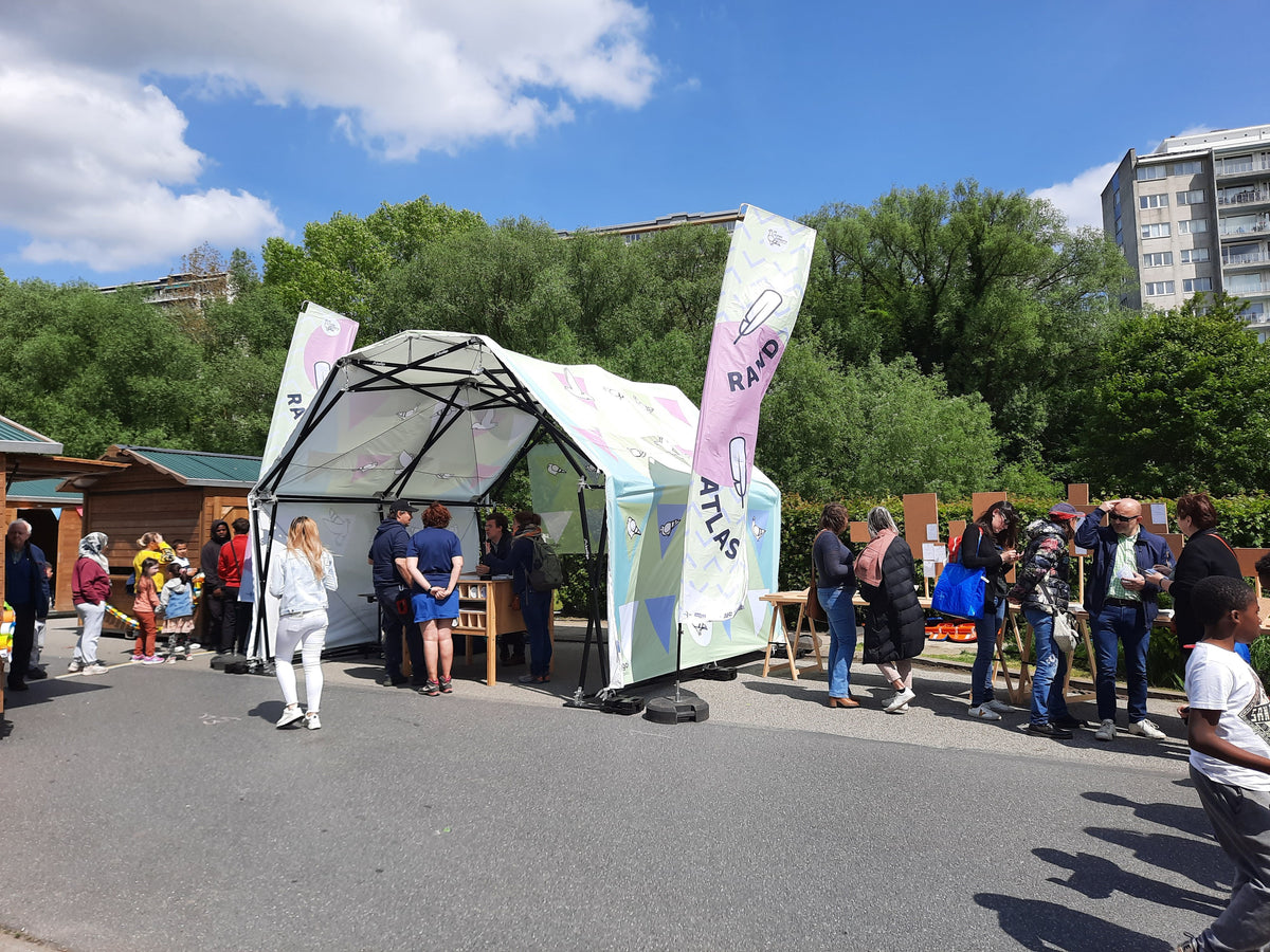 Konligo Arko470 structure with printed outside membrane for outdoor exhibitions, now on MTN SHOP US. - imagen 9