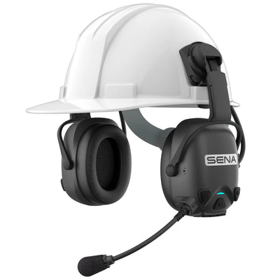 Sena CAST Hard Hat Mount Earmuff with Mesh Intercom – front view