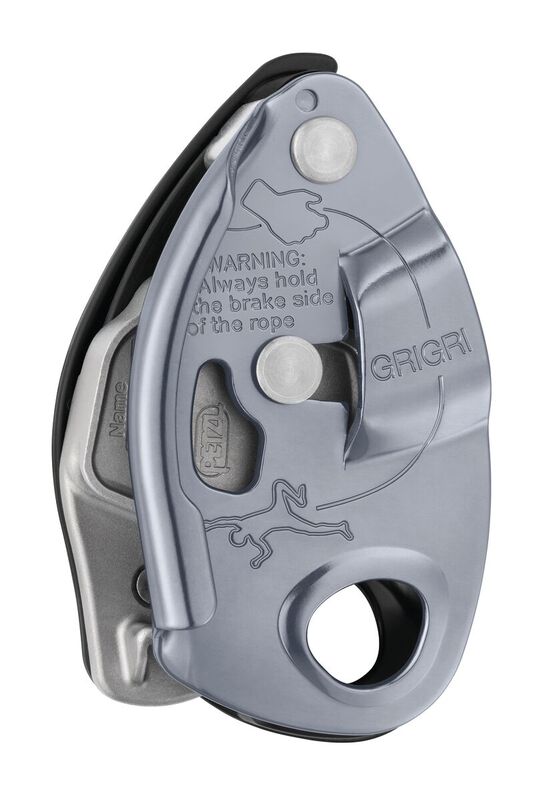 Petzl GRIGRI belay device in gray, front view - imagen 7