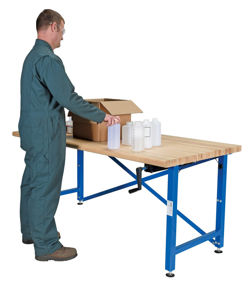 Bancos de trabajo ergonómicos ajustables manuales de Vestil Manufacturing Corp– – Ahora disponibles en MTN Shop US.