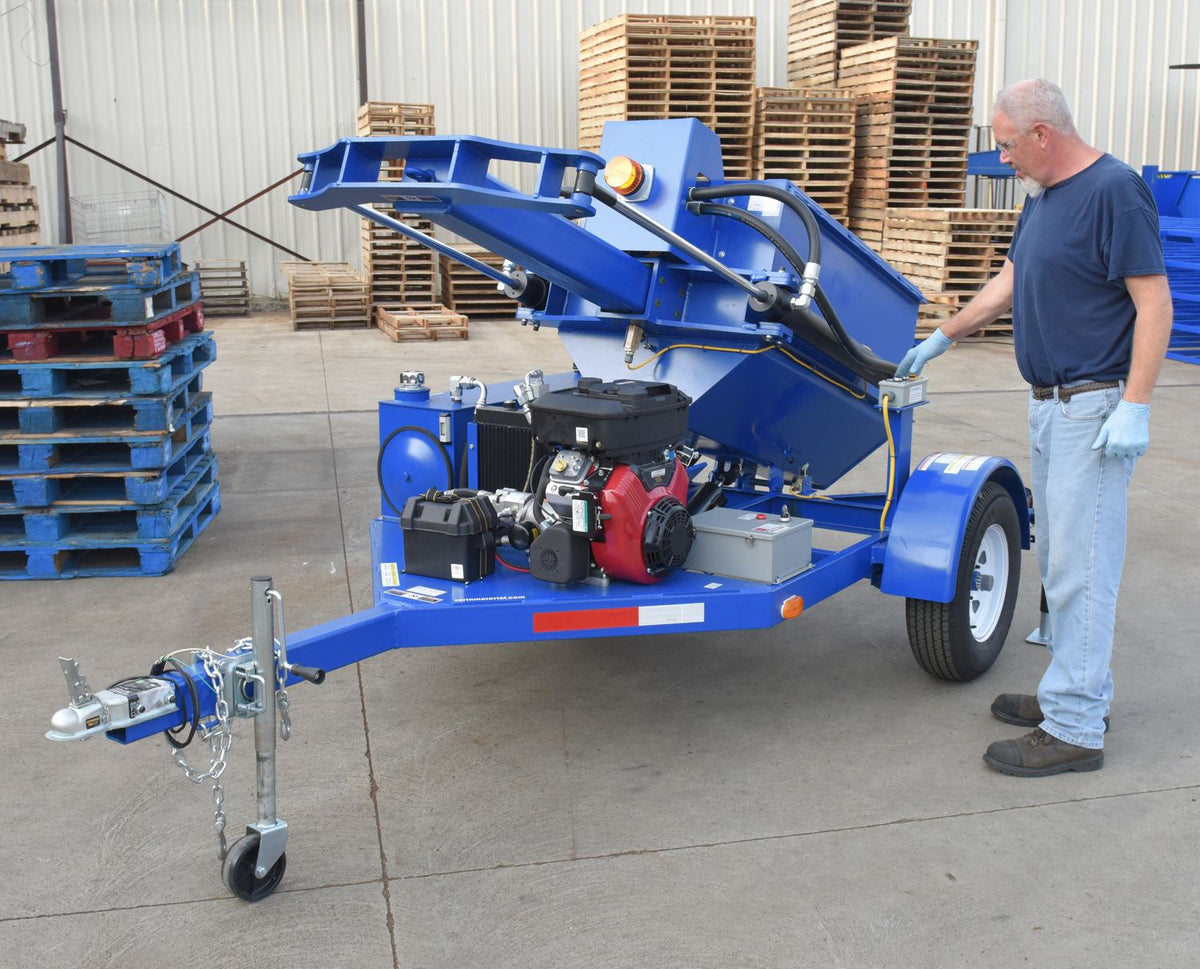 Vestil Manufacturing Corp Mobile Gasoline Powered Drum Crusher– – Now available at MTN Shop US. - imagen 2