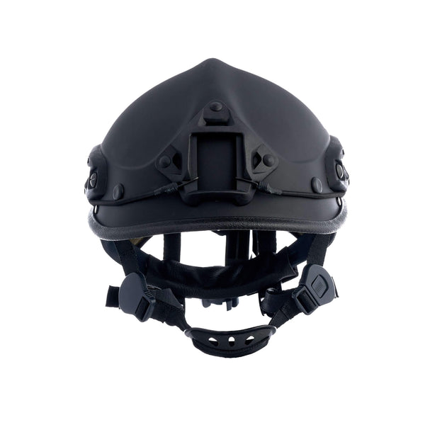 PMI R6L Patroller rescue helmet in black with Picatinny rails