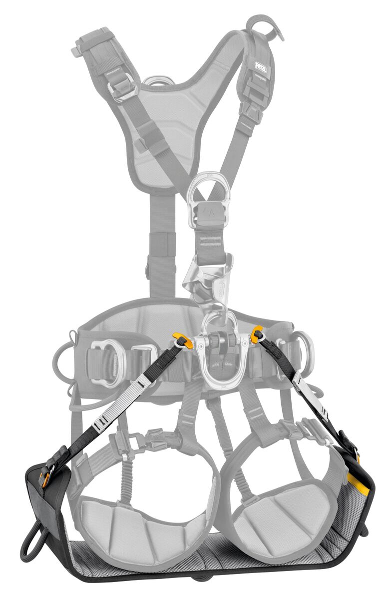 Petzl PODIUM, attached to harness, side view. - imagen 2