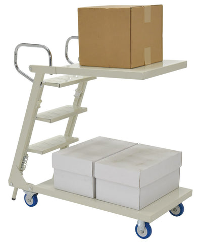 Camión recolector de existencias en voladizo de acero Vestil Manufacturing Corp– – Ahora disponible en MTN Shop US.