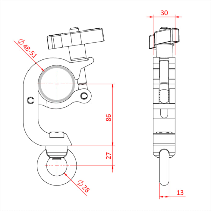 Abrazadera para colgar con gatillo Doughty - imagen 3