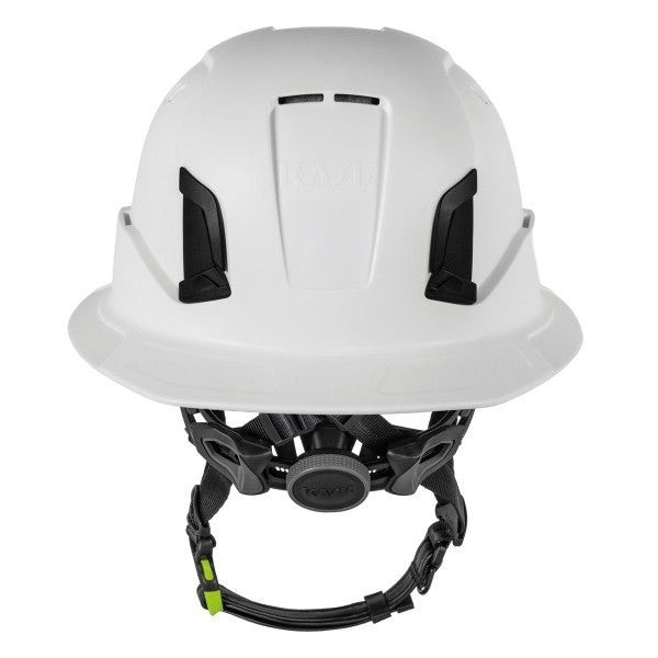 KASK Zenith X2 Air Full Brim safety helmet in white, rear view with dial adjustment - imagen 15