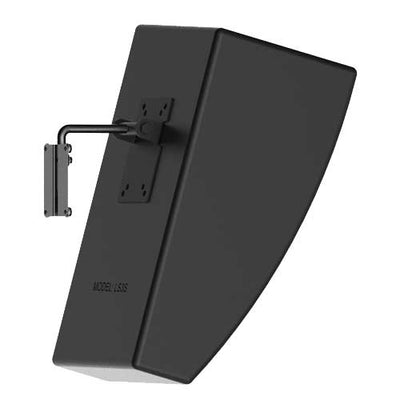 Adaptive Technologies Group MM-017 wall mount holding a black surround speaker
