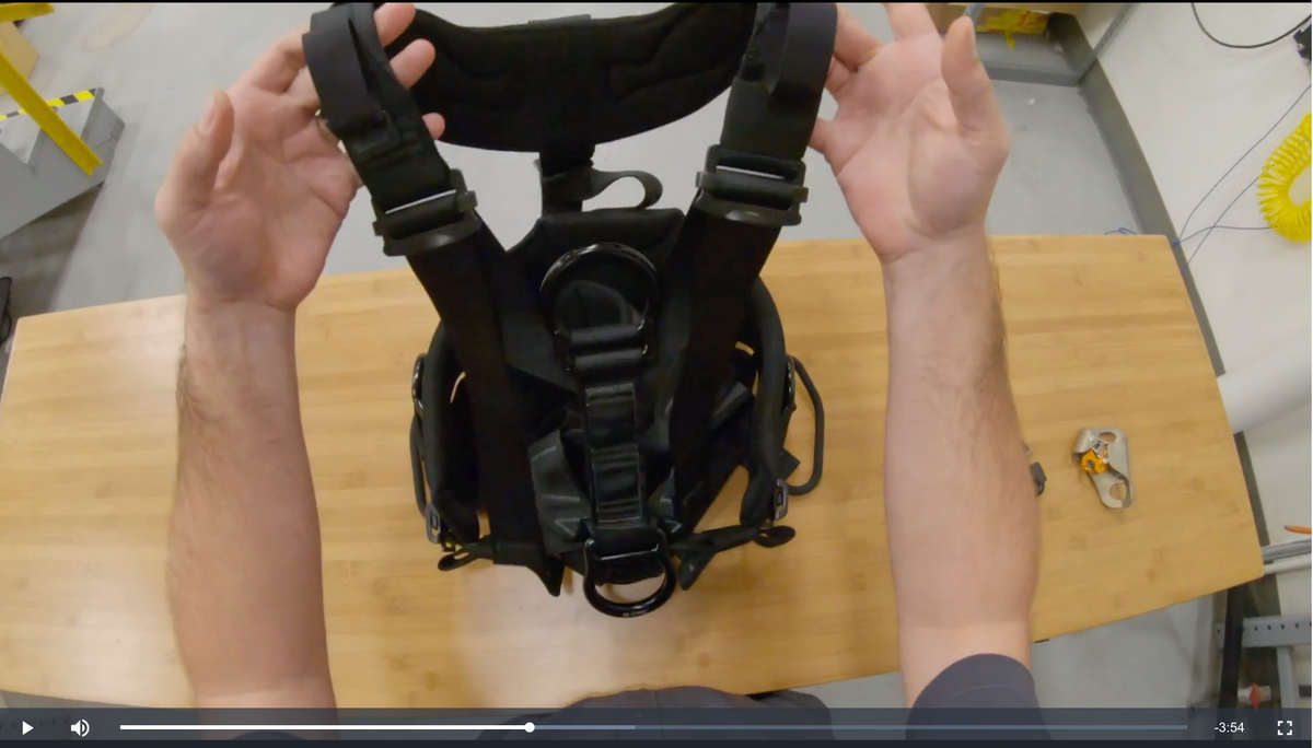 CMC ATOM Access Harness, rope access sit harness with padded waist belt, product view 8 - imagen 8