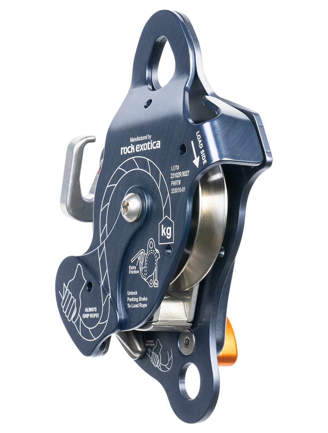 CMC MPD (Multi-Purpose Device), multi-purpose device combining pulley, descender and rope grab, side view - imagen 4
