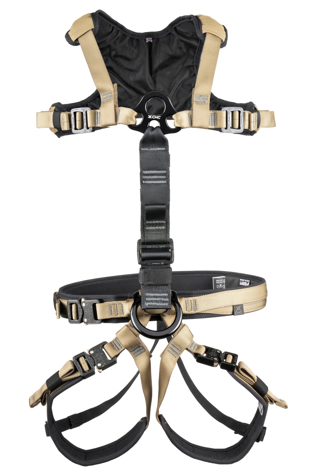 CMC Outback Convertible Harness, convertible full-body rescue harness with adjustable straps, product view 14 - imagen 13