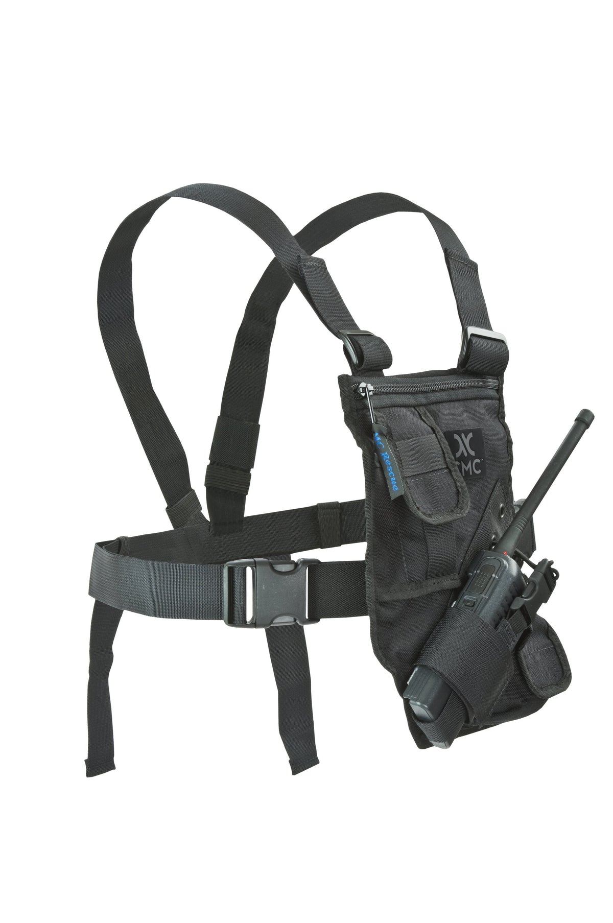 CMC Proseries Radio Harness, chest-worn radio harness with adjustable straps, alternate view - imagen 2