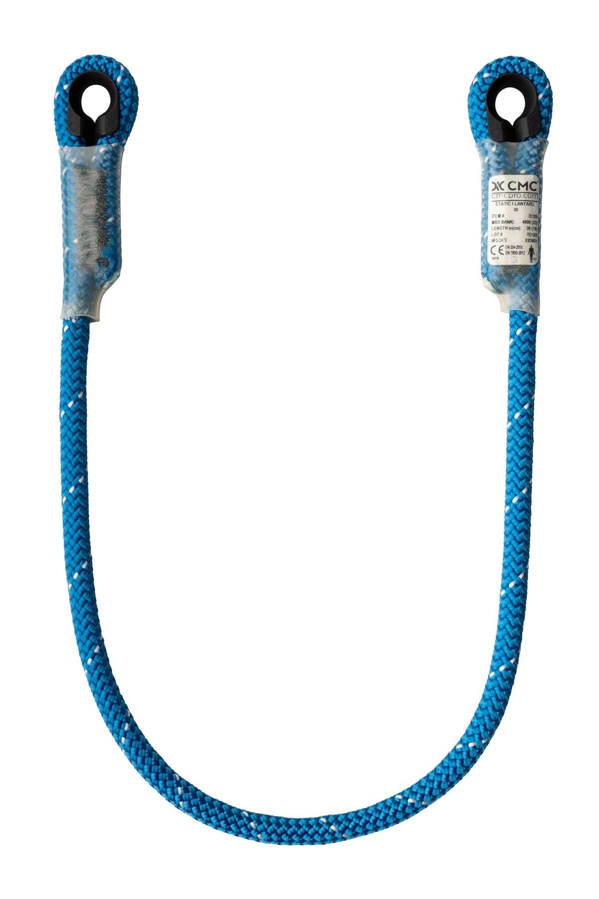 CMC Static I-lanyards, static rope I-shaped lanyard, SKU 201856, shown in use - imagen 7