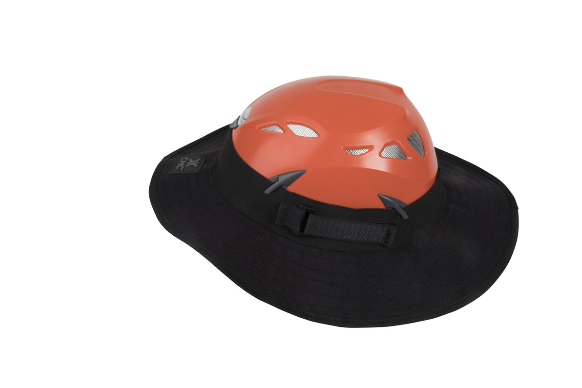 CMC Sunbrero, wide-brim sun shade that attaches to a helmet, SKU 492155, close-up detail - imagen 6
