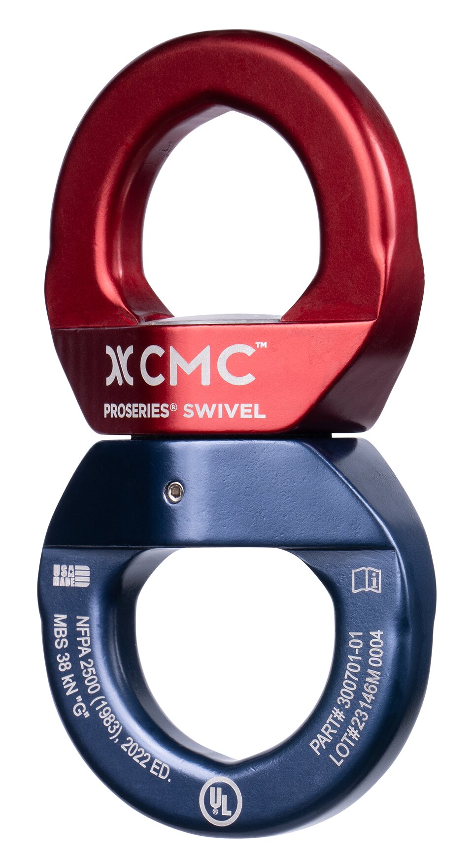 CMC Swivels, load-rated rigging swivel with sealed bearing, detail view - imagen 3