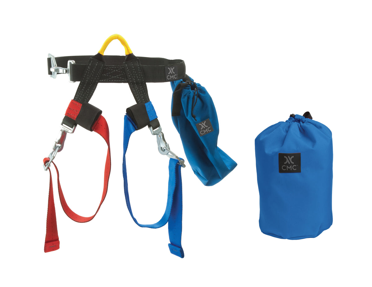 CMC Victim Pick-off Kit, pick-off rescue kit with harness, strap and hardware, side view - imagen 4