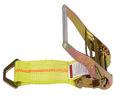 Con extremo fijo triangular 10K Tuff-Edge solo con amarre para abrazar carga con trinquete
