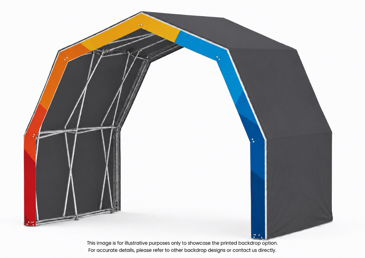 Konligo The Tent Front Banner, Printed, custom branding and logo artwork. - imagen 4