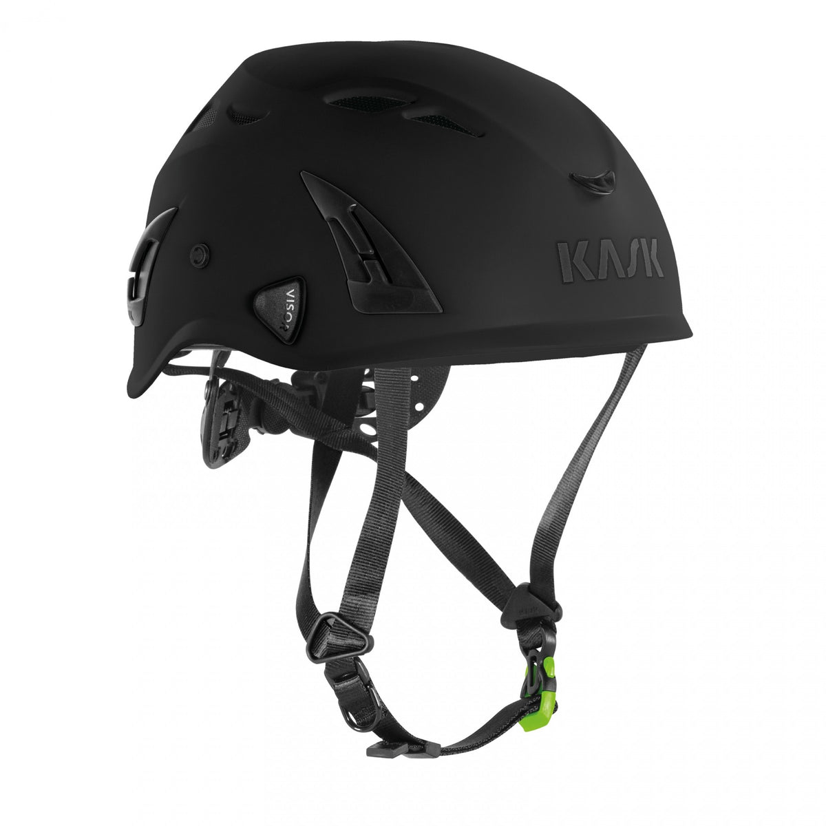 Black helmet with Kask logo on a white background