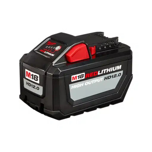 Milwaukee M18 REDLITHIUM HIGH OUTPUT HD12.0 battery pack side view
- imagen 2