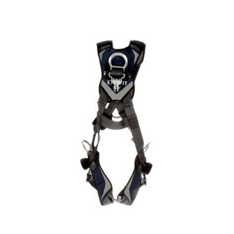 Arnés de posicionamiento/escalada estilo cruzado cómodo 3M™ DBI-SALA® ExoFit NEX™ Plus - Vista posterior con anillo en D posterior vertical y anillo en D dorsal fijo - imagen 4