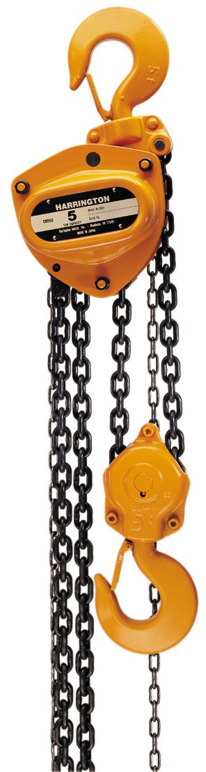 Polipasto Harrington: Polipasto manual de cadena CB de 0,5 a 20 toneladas: los polipastos manuales de cadena CB de Harrington combinan una construcción resistente con componentes internos de primera línea para las aplicaciones industriales más exigentes. Estos polipastos están diseñados para resistir el uso rudo día tras día. Ahora disponibles en MTN Shop US.
