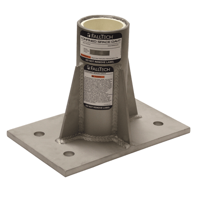 Center-mount Stainless Steel Bolt-on Fixed Davit Base
