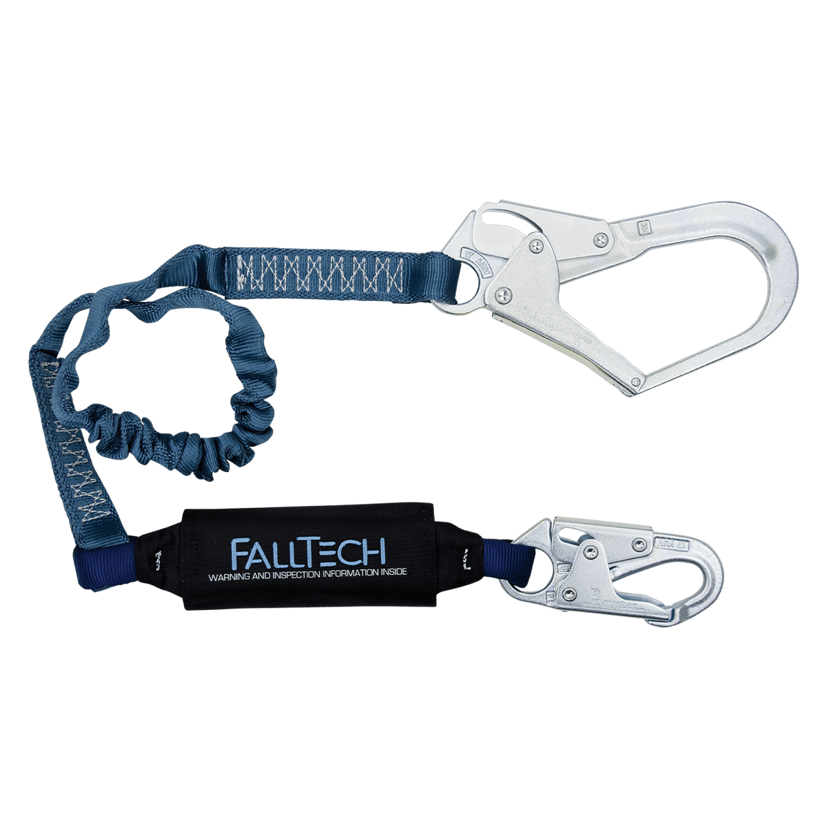 Elastic Energy Absorbing Lanyard
