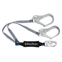 Línea de vida con absorción de energía ViewPack® de 4', doble pata con conectores de acero