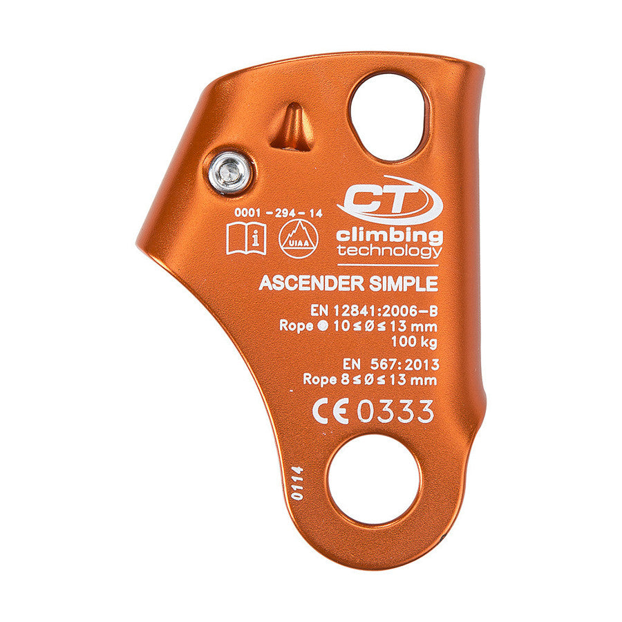 PMI Climbing Technology Simple Ascender– PMI Climbing Technology’s Simple Ascender is a multi-use, light alloy, right-hand rope ascender for efficient rope climbing. One-handed use steel cam. CE EN 567, EN 12841-B – Now available at MTN Shop US. - imagen 2