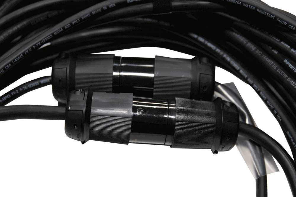 Cable de motor de doble torsión 14/3 y 16/4 (monofásico) de Mountain Productions: cables de motor 14/3 y 16/4 con conectores de doble torsión para potencia y control de polipastos eléctricos de cadena. Longitudes de pedido de 5' a 200'. Los mejores cables de motor para CM Lodestars: ahora disponibles en MTN Shop US. - imagen 3