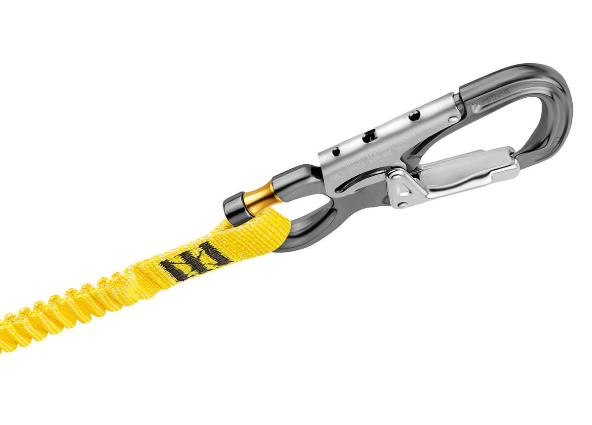 Petzl EASYHOOK OPEN Gated Connector - Combination of EASYHOOK OPEN with ABSORBICA-Y Lanyard - imagen 3