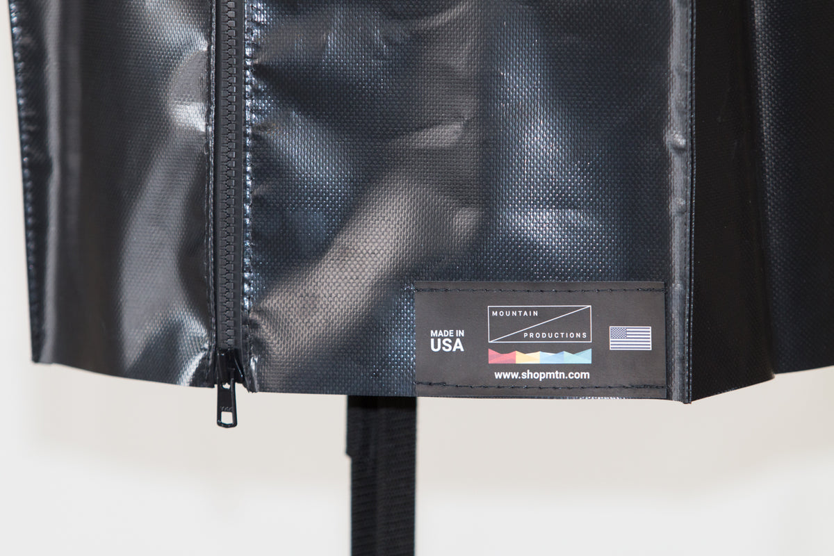 Mountain Productions Chain Hoist Weather Cover– Chain Hoist Weather and Rain Covers protect CM Lodestar and Prostar chain hoists—available for Classic & Next Gen Large & Small Frame Lodestars. Vinyl construction. – Now available at MTN Shop US.