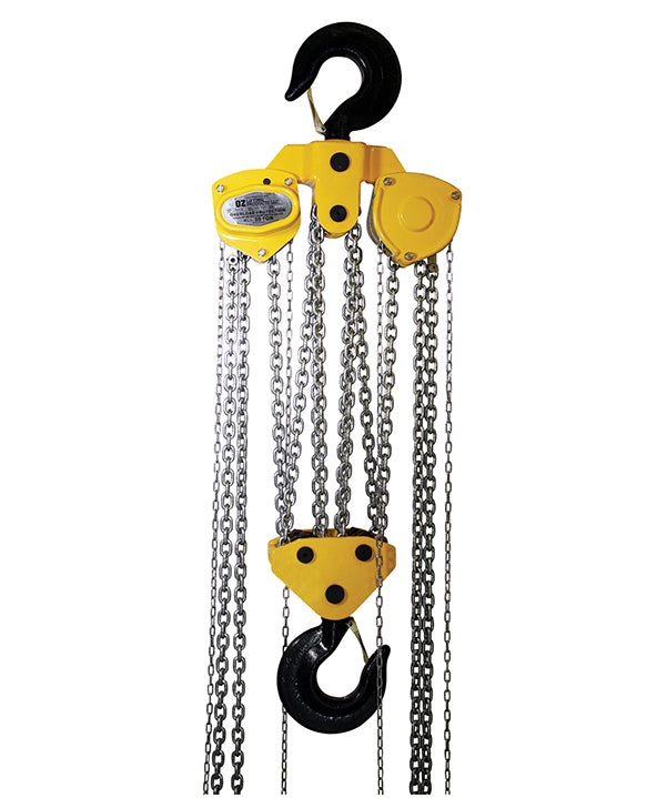 OZ Lifting Premium Chain Hoist– The OZ Premium Chain Hoist is a durable and versatile chain hoist that can be used for both lifting and pulling. The double reduction gearing minimizes lifting effort and the hoist can be operated in tight spaces thanks to the 360-degree handle rotation. Enclosed brake system, gearing systems and a sealed roller bearing keep the hoist protected from debris and contaminations to ensure smooth operations over time. – Now available at MTN Shop US. - imagen 8