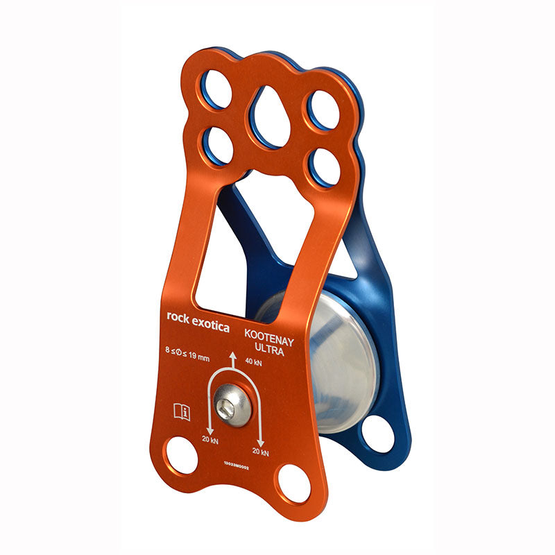Rock Exotica Kootenay Ultra Pulley: la polea original de paso de nudos Kootenay fue propuesta por el legendario Arnor Larson a finales de los años 80 y fue fabricada por Rock Exotica. Dos agujeros para líneas de etiqueta. – Ahora disponible en MTN Shop US. - imagen 5