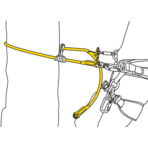 Petzl MICROFLIP Lanyard - Designed for Double Mode Use