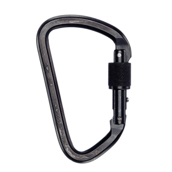 PMI SMC Lite Stainless Steel Locking Carabiner– The SMC Lite Stainless Steel Locking Carabiners are compact, lightweight and often used by caving and mountaineering rescue professionals. Screw-lock gate – Now available at MTN Shop US.