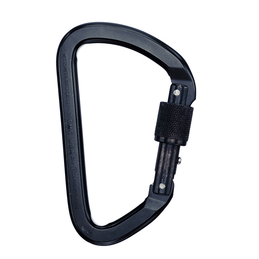 PMI SMC Lite Alloy Locking Steel Carabiner – NFPA– The SMC Lite Alloy Locking Steel Carabiners are NFPA compliant, compact and lightweight. Popular in caving and mountain rescue work. MBS: 10,116lbf – Now available at MTN Shop US.