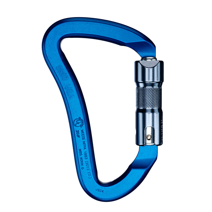 PMI SMC CrossOver Triple-Lock Carabiner – NFPA– The SMC CrossOver Triple-Lock Carabiner – NFPA has an ergonomic single-hand frame and Triple-Locking sleeve for easy and secure operation. NFPA, ANSI compliant – Now available at MTN Shop US.