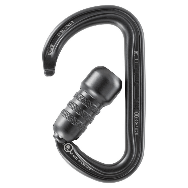 Petzl Bm'D H-Frame Carabiner (Black) - TRIACT-LOCK