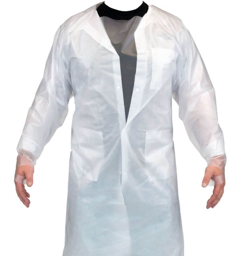 Bata protectora de vinilo reutilizable y antimicrobiana MTN (paquetes múltiples): estas batas protectoras de vinilo antimicrobianas están diseñadas para ajustarse como una bata de aislamiento/no quirúrgica estándar. Se puede usar varias veces. Compra ahora. – Ahora disponible en MTN Shop US. - imagen 7