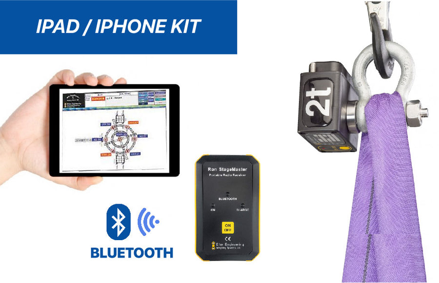 Ron Stagemaster ™ Kit de celda de carga de cargador de carro inalámbrico con receptor portátil