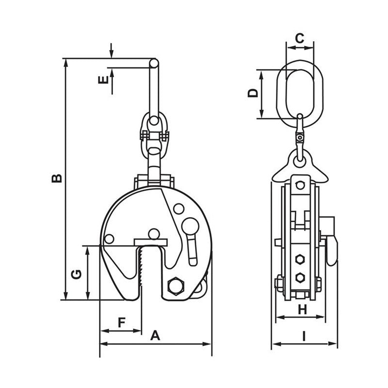 Abrazadera de placa universal con bisagras de alta resistencia Camlok™ CX: las abrazaderas de placa universales con bisagras de alta resistencia Camlok CX son un modelo más robusto de la abrazadera CY. Estos productos son resistentes y cuentan con una placa reforzada en la parte superior de la boca junto con un anillo de gancho resistente. La abrazadera Camlok CX es más adecuada para girar placas colocadas verticalmente. – Ahora disponible en MTN Shop US.