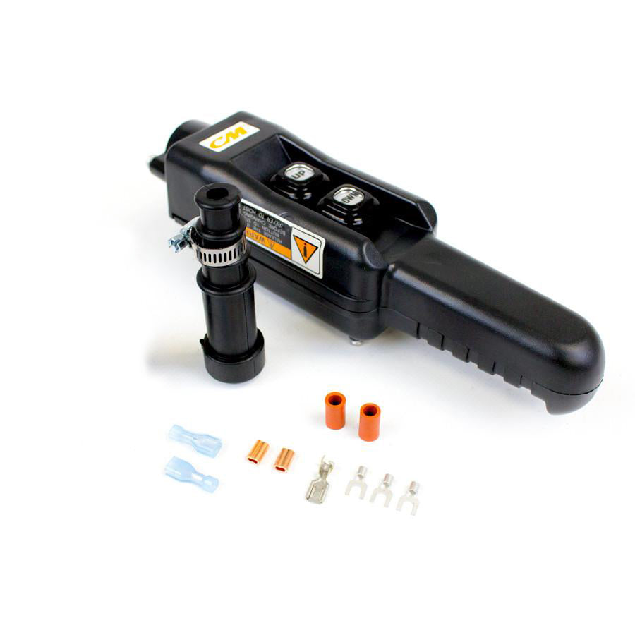 Estación de control CM (Pickle) - Ensamblada: estaciones de control CM ensambladas en una variedad de opciones de distribución de pines. CM Hoist Pickles incluye cableado y hardware de instalación, para usar con polipastos eléctricos de cadena CM. – Ahora disponible en MTN Shop US.