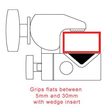 Doughty Supaclamp Specifications (SWL: 44lbs). Supplied by MTN Shop