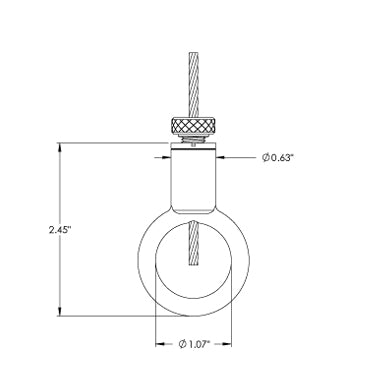 Griplock - Agarre para cables de 3/32" y 1/8" (gancho y anilla) - imagen 2